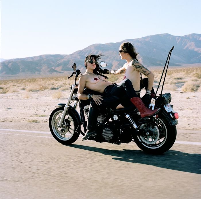 Girls on a motorcycle in Konya