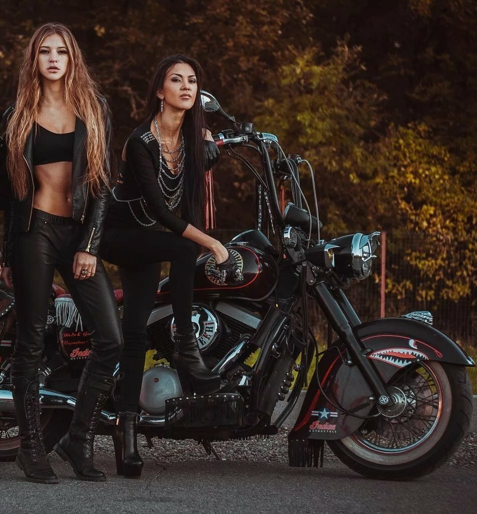 Beautiful girls and bikes in Konya