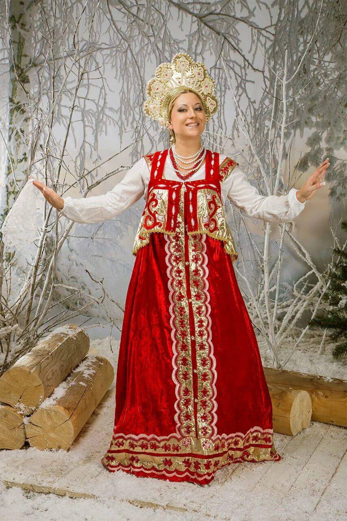 Girls in Slavic costumes in Konya